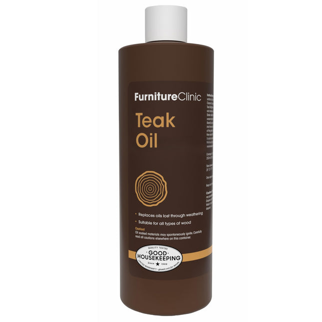 Furniture Clinic Teak Oil | Wood Oil Protects & Cleans Outdoor & Indoor Furnitur