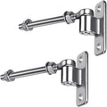 6'' J Bolt Gate Hinge and Wall Mount Hinge 2Pack, Heavy Duty 304 Stainless Steel Gate Hinges, One Piece with No Welding for Farm, Fence, Garden,