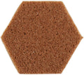 SoftTouch 3/8" Hexagon Self-Stick Noise Dampening Foam Cabinet Bumpers, 12 Pack, Tan, 12 Piece