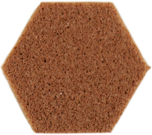 SoftTouch 3/8" Hexagon Self-Stick Noise Dampening Foam Cabinet Bumpers, 12 Pack, Tan, 12 Piece