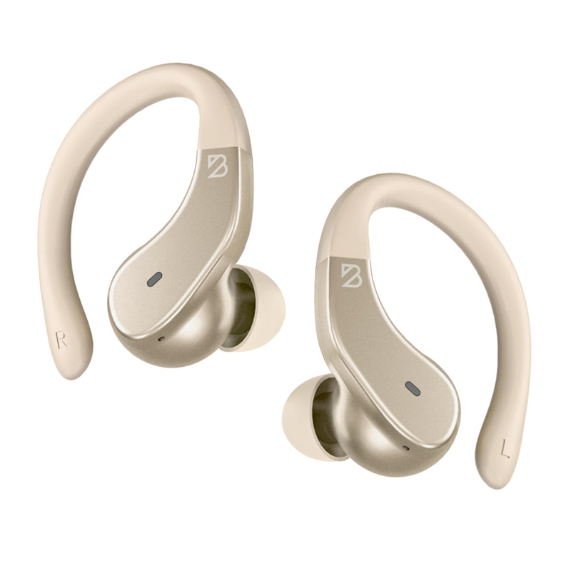 Back Bay Audio - Runner's Wireless Earbuds Bluetooth Headphones for Sports, Hook Over the Ear Buds, Deep Bass, Wrap Around Earphones with Earhooks