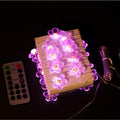 Flower String Lights，Fairy Pink Cherry Blossom String Lights 21ft 40 LEDs Waterproof USB Plug in Fun Room Lights for Spring, Nursery, Wedding,