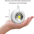 Tap Light 6 Pack Portable LED Puck Touch Night Lights - Battery Operated Under Cabinet Lighting for Kitchen, Closet, Classroom, Indoor & Outdoor