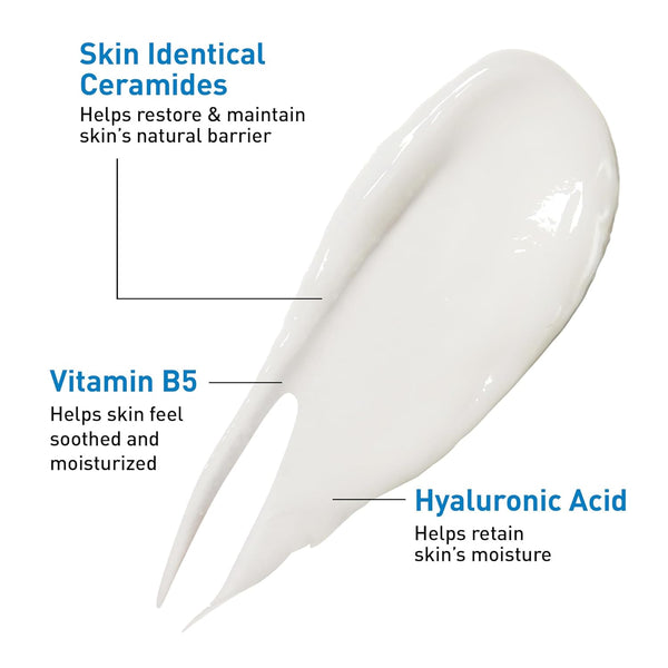 Cerave Hyaluronic Acid Serum for Face with Vitamin B5 and Ceramides, Hydrating Face Serum for Dry Skin, Fragrance Free, 1 Ounce