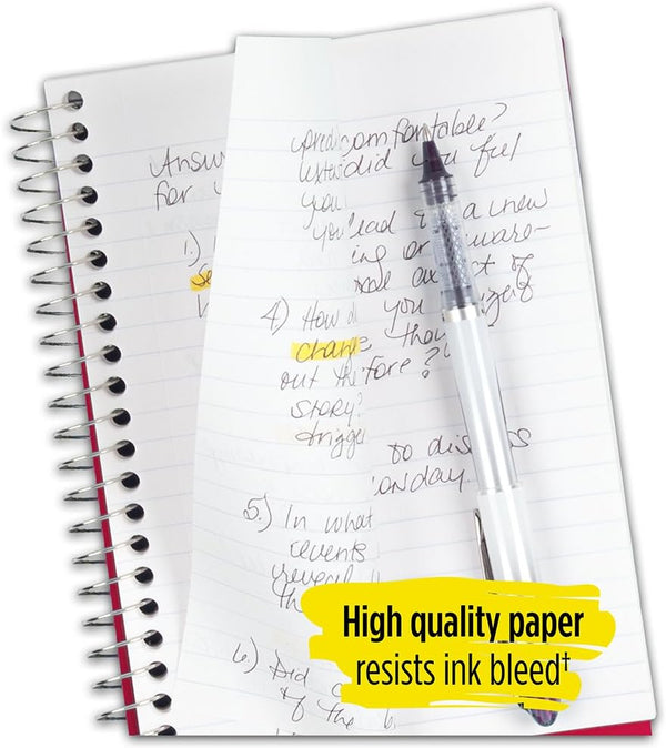 Five Star Spiral Notebook, 1 Subject, College Ruled Paper, 100 Sheets, Colored Small Note Book, Lined Paper, Home School Supplies for College