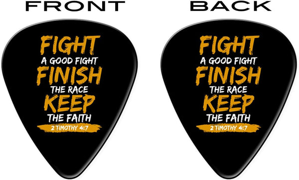 12 Bible Verse Christian Guitar Picks - Worship, Learn to Play, Gift, Bible Quote, Cross Guitar Picks