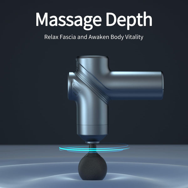 Massage Gun Deep Tissue, Silent Brushless Motor and Portable Massage Gun with 4 Interchangeable Heads for Deep Muscle Relief and Relaxation, Relax