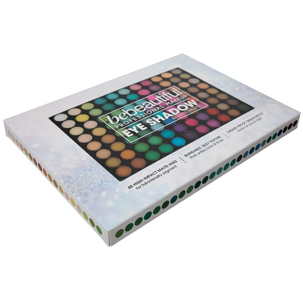 Forpro Professional Collection Bebeautiful Professional Makeup Eyeshadow with Applicators, 88-Color Palette, Matte