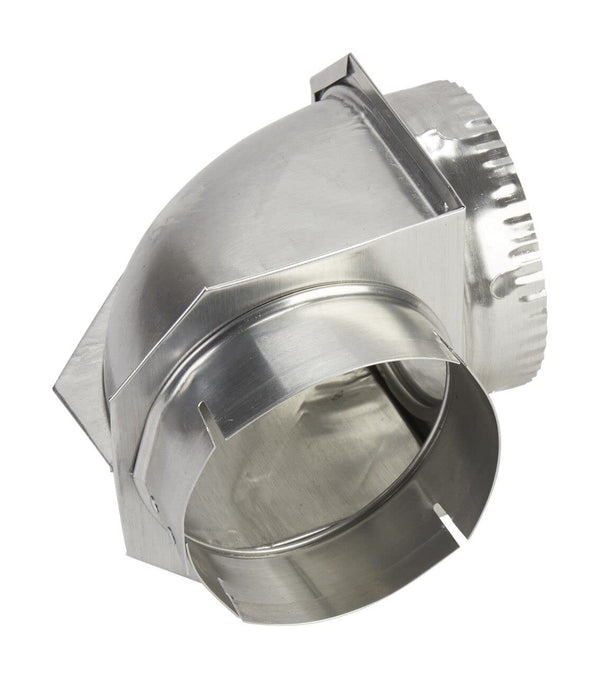 Whirlpool 4396006RW Genuine OEM Dryer Vent Elbow Connector, 90-Degree Close-Turn, 4-Inch Aluminum Space-Saver Accessory