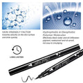 Go Ho Black Liquid Eyeliner Stamp,Star Stamp Eyeliner Makeup,Double-Side Waterproof Eyeliner Pen,Long-lasting Smudge-proof Tattoo Tools,Black Eye