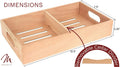 Mantello Cigars Spanish Cedar Cigar Tray - Adjustable Divider, Fits Large Humidors, for Humidor or Walk-in Closet 12.5" x 7.5"x 2.25"