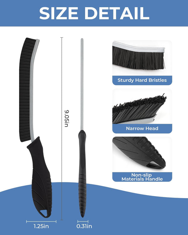 CLEANGOR Crevice Cleaning Brushes, Cleaner Scrub Brush Tool for Crevice | Hard to Reach Tight Space, Home Essentials, Cleaning Supplies for