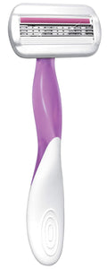 BIC Soleil Glow Razors, 3 Count Silver 3 Count (Pack of 1)
