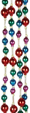 Kurt S. Adler Kurt Adler 6' Glass Bead Multicolor Garland