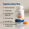 Nordic Naturals Vitamin C Gummies, Tart Tangerine - 120 Gummies - 250 Mg Vitamin C - Immune Support, Antioxidant Protection, Child Growth &