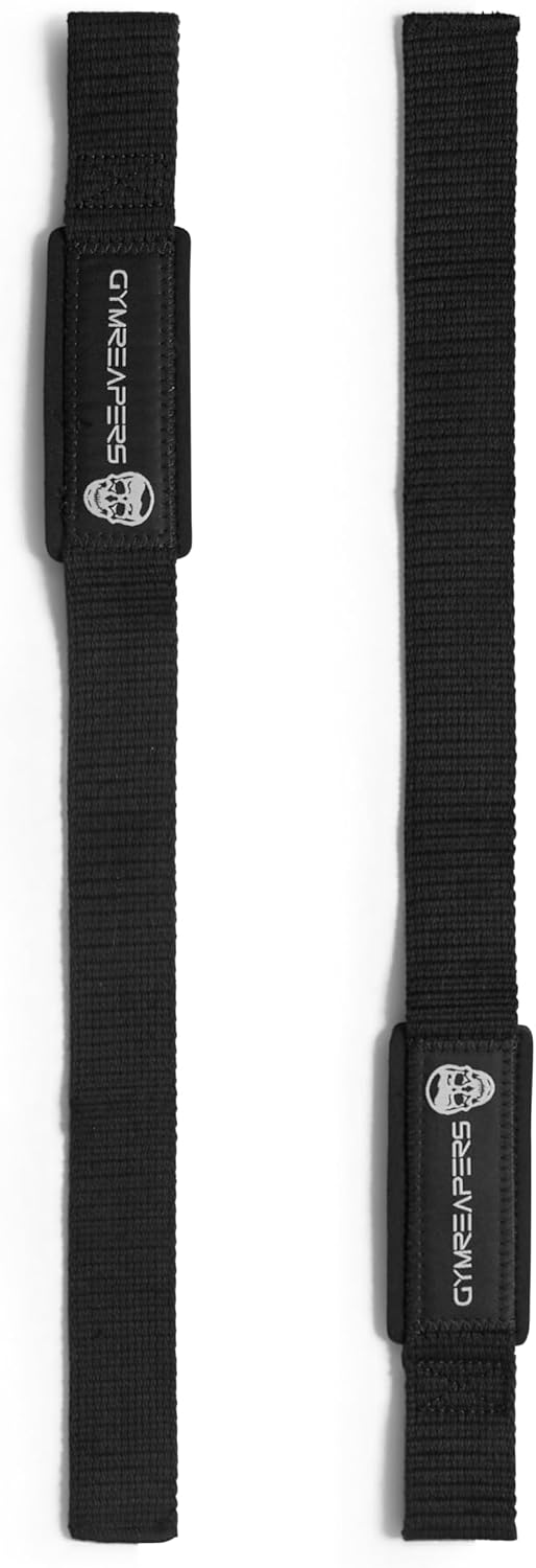 Gymreapers Lifting Wrist Straps for Weightlifting, Bodybuilding, Powerlifting, Strength Training, & Deadlifts - Padded Neoprene with 18 inch