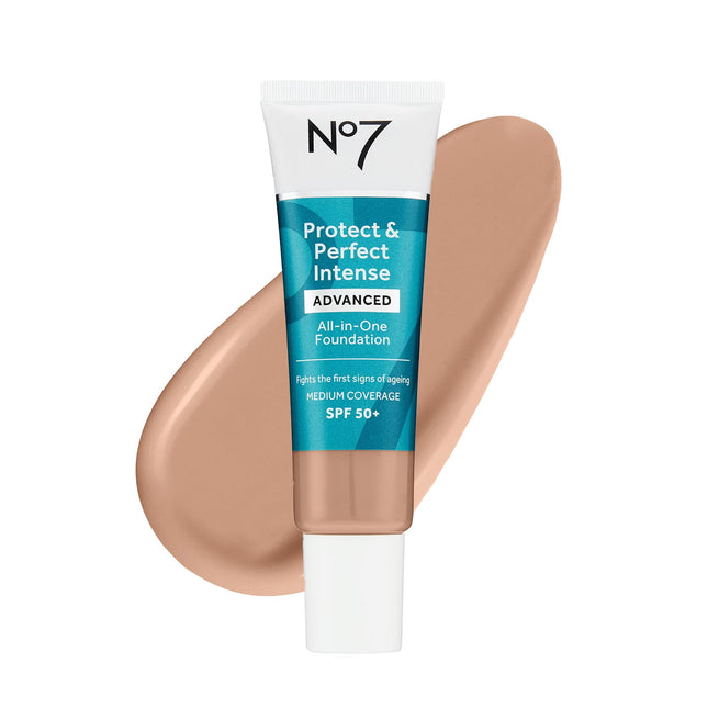 No7 Protect & Perfect Advanced All in One Foundation - Cool Beige - Age Defying 