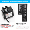 DaToo Aquarium Hang On Filter Small Fish Tank Hanging Filter Power Waterfall Filtration System DTXP-03B (3 to 10 gallons)