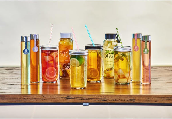 50 Pack Bent Reusable Straws, BPA-Free, 9" Colorful Hard Plastic Stripe Drinking Straw for Mason Jar Tumbler, Family or Party Use With Cleaning