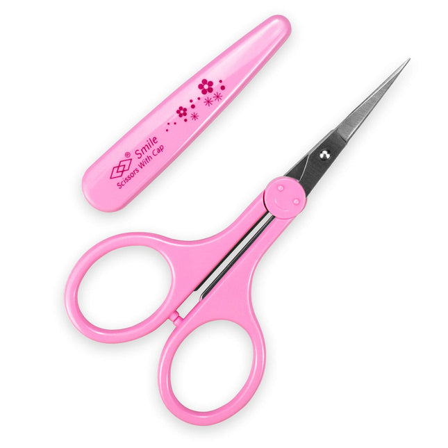Eyebrow Scissors, Small Scissors for Facial, Nose, Eyebrow, Mustache, and Beard 