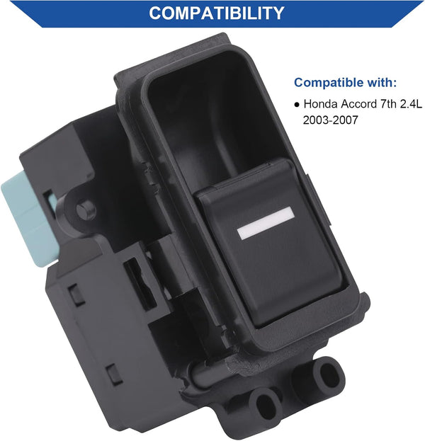 Obaee Power Window Switch Control Button Compatible with Honda Accord 7th 2.4L 2003 2004 2005 2006 2007 Left & Right Rear Passenger Side Door Lock