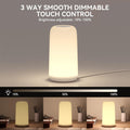 Touch Bedside Table LED Lamp, [Sleek Design & RGB Mode] Multi-Color Dimmable with Warm White Lights, Birthday Gifts for Women Mom, Smart