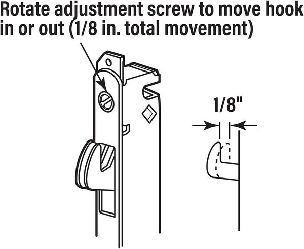 Prime-Line E 2164 Mortise Lock, 4-5/8 In. Steel, 45 Degree Keyway, Round Faceplate, Spring-Loaded (Single Pack), Metallic 4-5/8 in. Metallic