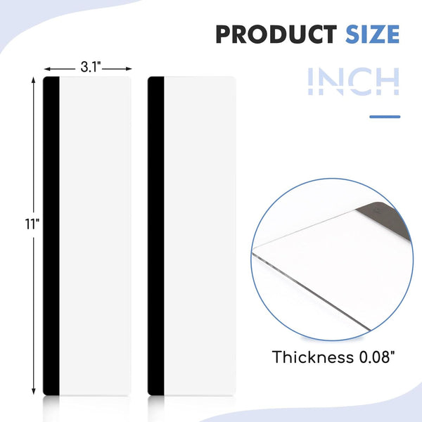 DOLLAR BOSS Monitor Memo Boards for Computers 2 Pcs Office Desk Accessories 11" X 3.1" Transparent Acrylic Monitor Side Panel Multifunction