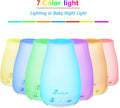 Diffuserlove Essential Oil Diffusers 200ML Remote Control Ultrasonic Mist Humidifiers Bpa-Free Aromatherapy Diffuser with 7 Color Lights, Auto