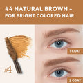 ETUDE Color My Brows - Natural Brown (4.5G) | Beeswax & Carnauba Wax | Eyebrow Mascara, Quickly Fixing Natural Eyebrow Makeup with Care Effect |