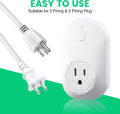 Thermostatically Controlled Outlet, Plug-in Freeze Protection Thermostat for 120V Pipe Heating Cables, Automatically Turn On at 35°F and Off at