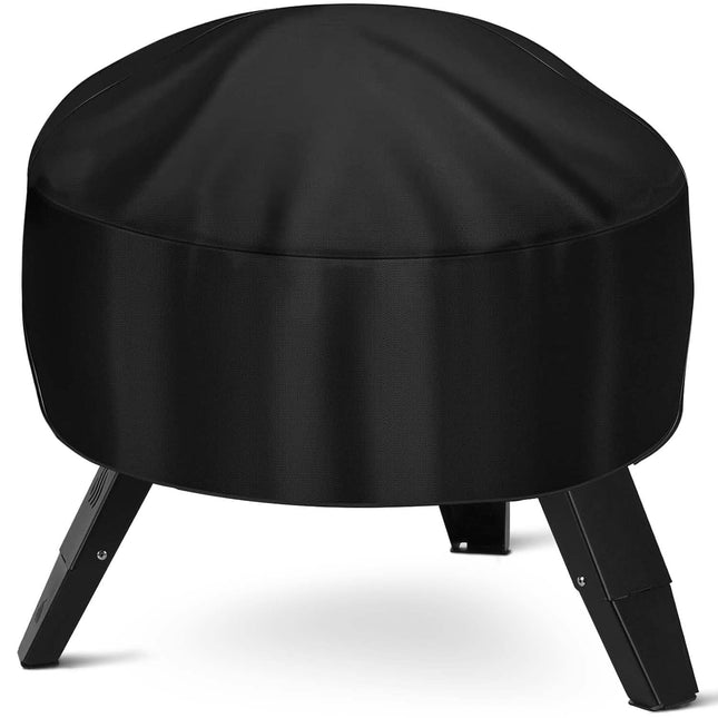 Fire Pit Cover Heavy Duty 420D Waterproof round Fire Pit Bowl Cover with Thick P