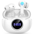 Wireless Earbuds, 2025 Bluetooth 5.4 Headphones Deep Bass Stereo Ear Buds, 4 ENC Noise Cancelling Mic, USB-C in-Ear Earphones, IP7 Waterproof