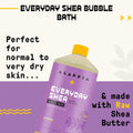Alaffia Bubble Bath, Lavender – Everyday Shea Moisturizing Formula with Shea Butter and Wild Yam for Normal to Very Dry Skin, Pump Included, 32 Fl