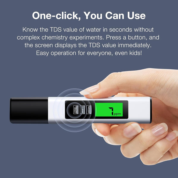 2025 All-New 4 in 1 Tds Meter Digital Water Tester - Accurate and Reliable TDS EC & Temp(°C,°F) Meter - 0-9999ppm - Professional Testing for
