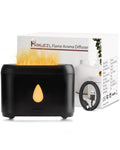Flame Diffuser for Essential Oils, 200ml Ultrasonic Aroma Diffusers with Cool Mist, Aromatherapy Diffuser with Auto-Off Protection, Small