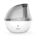 Pure Enrichment Mistaire Silver Ultrasonic Cool Mist Humidifier for Bedroom, Office, Nursery & Indoor Plants - Lasts up to 25 Hours, Whisper-Quiet