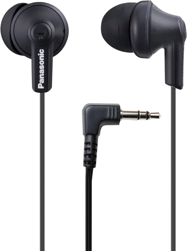 Panasonic Ergofit Wired Earbuds, 3.5Mm Jack In-Ear Headphones with Dynamic Crystal-Clear Sound and Soft Ergonomic Custom-Fit Earpieces (S/M/L),