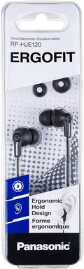 Panasonic Ergofit Wired Earbuds, 3.5Mm Jack In-Ear Headphones with Dynamic Crystal-Clear Sound and Soft Ergonomic Custom-Fit Earpieces (S/M/L),