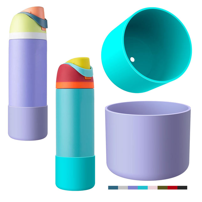 Yoelike 2PCS 2 Colors Silicone Water Bottle Boot for Owala, Anti-Slip Protective