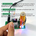 8pcs ISolderStore DIY Mini Tesla Coil Kit 15W Electronic DIY Kits Mini Music Tesla Coil Plasma Speaker Soldering Practice Kit DIY Soldering