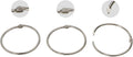 KTOJOY 1.5 Inch (20 Pack) Loose Leaf Binder Book Rings, with Metal Nickel Plated for Key,and Index Cards, for School, Home, or Office, Silver