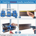 King&Charles Cabinet Hardware Jig & Automatic Center Punch Set. | Avoid Jitter Caused by Direct Drilling. Cabinet Handle Jig, Use for Handles and