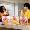 Nissin Cup Noodles Soup, Beef Flavor, Microwaveable Paper Cups, Instant Ramen, 2.25 Ounce (Pack of 12) | Instant Ramen Noodle Soup, Microwaveable