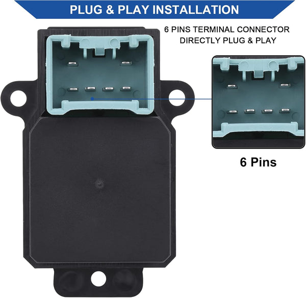 Obaee Power Window Switch Control Button Compatible with Honda Accord 7th 2.4L 2003 2004 2005 2006 2007 Left & Right Rear Passenger Side Door Lock
