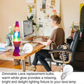 Lava Lamp Bulbs 25 Watt S11 E17 Base The Original Replacement Light Bulbs for 14.5" Lava Lamps and Glitter Lamps,120 Volt Motion Lava Lamp Light