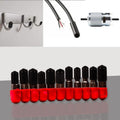 Aleric Rubber End Caps - 60pcs Flexible Screw Thread Protector Covers Rubber Bolt Covers Caps for Metal Tube Rod in 6 Sizes
