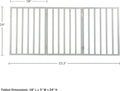 Pet Gate - 3-Panel Indoor Foldable Dog Fence for Stairs, Hallways, or Doorways - 54x24-Inch Retractable Wood Freestanding Dog Gates by PETMAKER