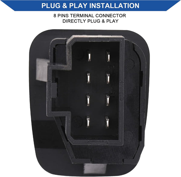 Mirror Control Switch Button Compatible with Ford F150 F250 F350 Excursion Expedition Escort Thunderbird Windstar Lobo Replaces F65Z17B676AB Front