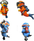 2-Pack Floating Fish Tank Decorations Little Diver Aquarium Decoration Aquarium Accessories Fish Playmate for Fish Tank Suitable for All Kinds of